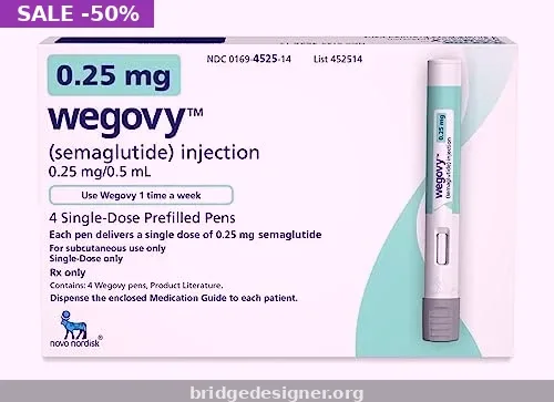 Buy Wegovy Online — 2.4mg Semaglutide for Chronic Weight Management From $33.20 Per Pill